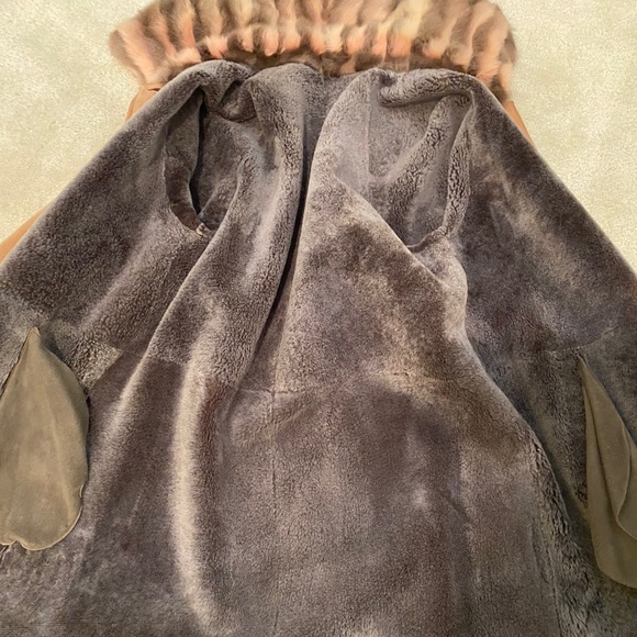 Louis Dell’olio suede and fur coat - Picture 8 of 10